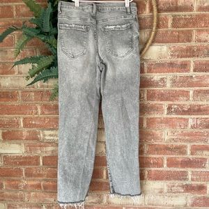 Womens Kensie Straight Distressed Denim Jeans 8/ 29 Grey Pants